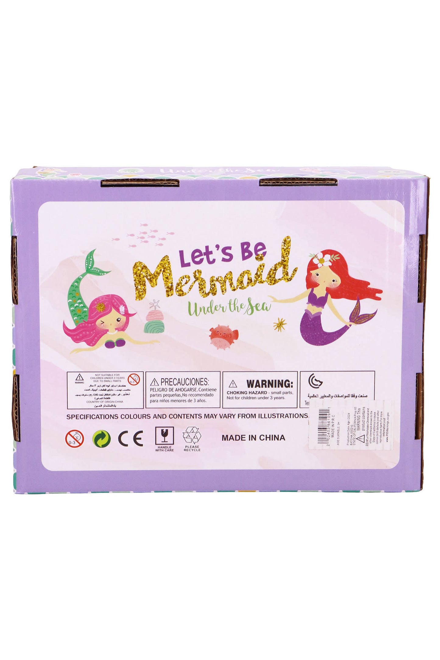 Glittery Mermaid Handheld Water Game - 24 Pcs