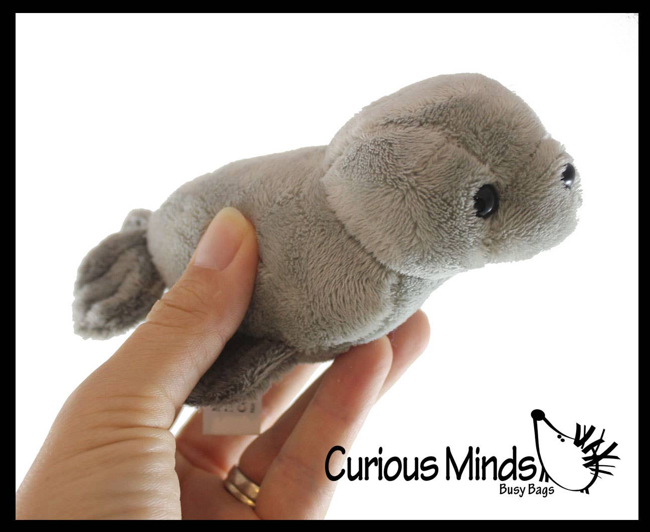 Cute Grey Harbor Seal Plush Stuffed Animals- Adorable