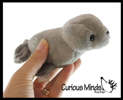 Cute Grey Harbor Seal Plush Stuffed Animals- Adorable