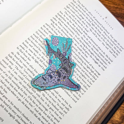 Leopard Shark Magnetic Bookmarks | Book Lover Page Marker