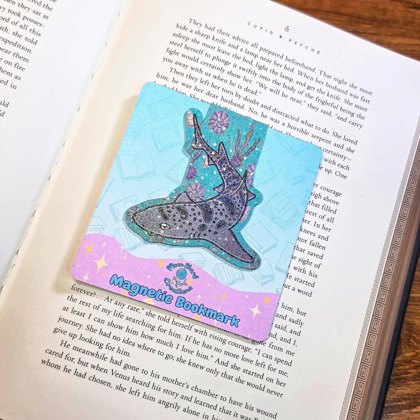 Leopard Shark Magnetic Bookmarks | Book Lover Page Marker