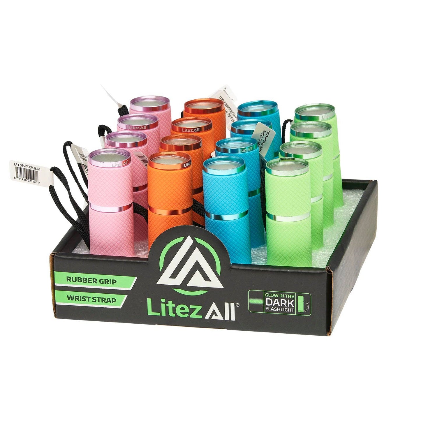 LitezAll Glow In the Dark LED Pocket  Flashlight with COB LED