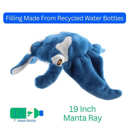Earth Keeperz Manta Stingray medium 19" Recycled Plush