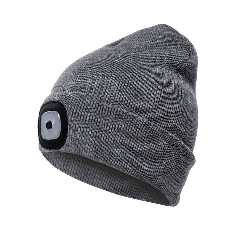 Grey LED Beanie
