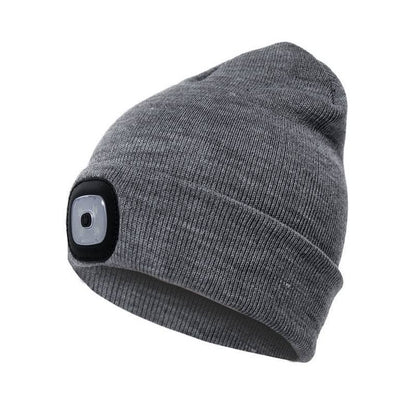 Grey LED Beanie