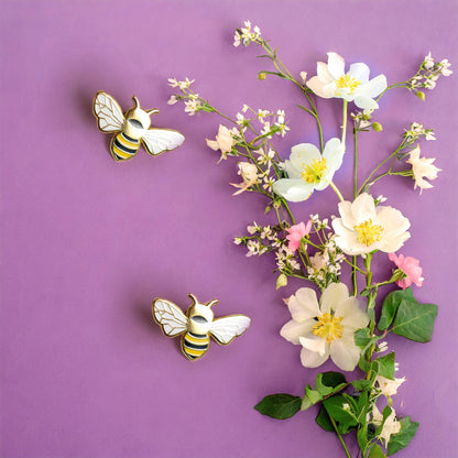 Pollinator Gift Set  - Bee & Daisy Flower Pins