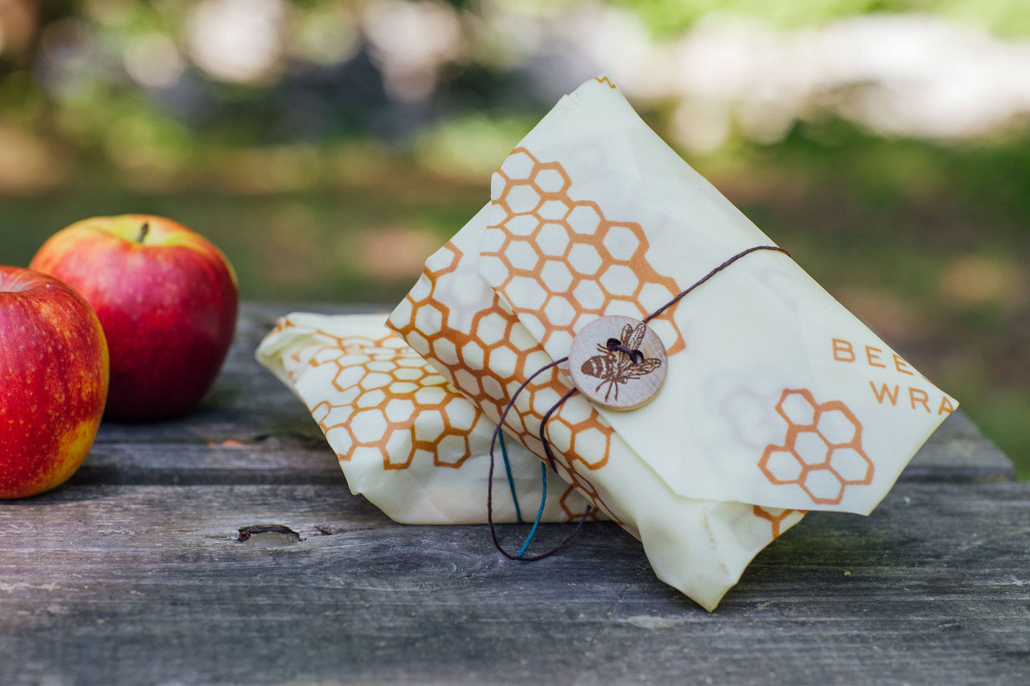 Bees Wrap Reusable Beeswax Sandwich Wrap - Honeycomb Print