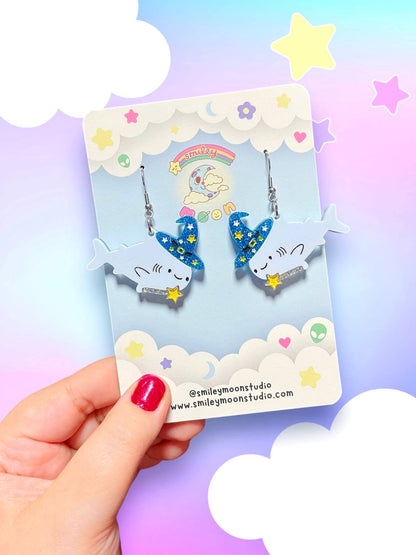Wizard Shark Earrings
