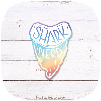 Shark Tooth Holographic Sticker