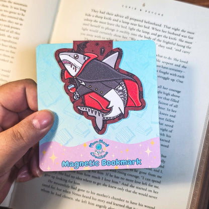 Halloween Monsters Shark Magnetic Bookmarks