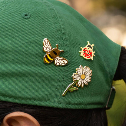 Pollinator Gift Set  - Bee & Daisy Flower Pins