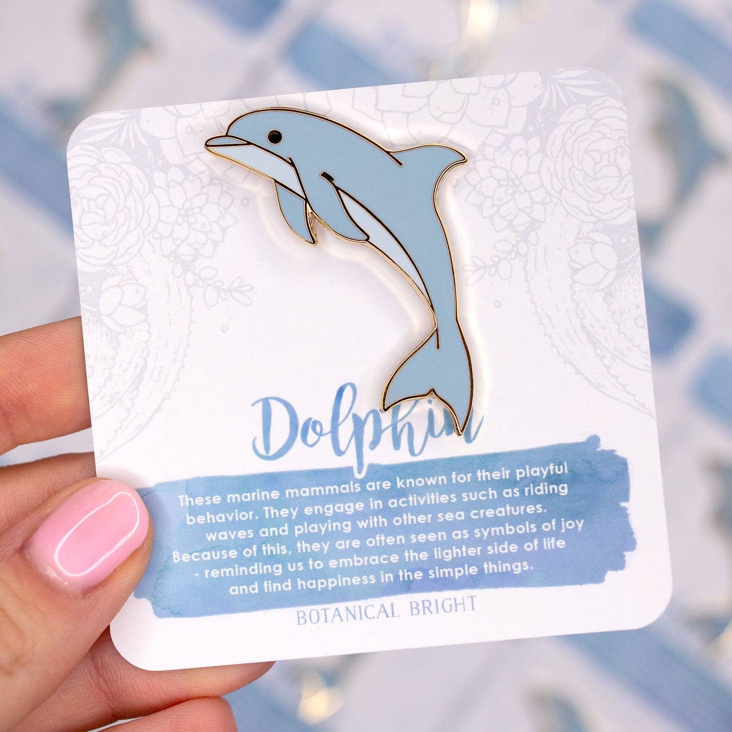 Dolphin Enamel Pin