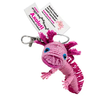 Axolotl String Doll Keychain