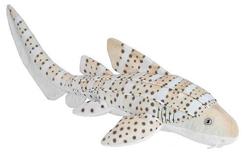 Living Ocean Zebra Shark Stuffed Animal 17"