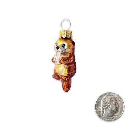 Mini Sea Otter Glass Ornament