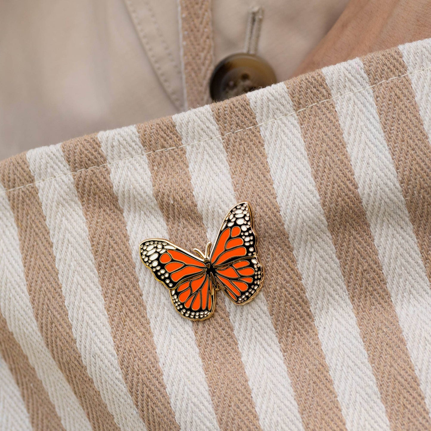 Monarch Butterfly Lapel Pin, Garden & Entomology Gifts