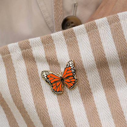 Monarch Butterfly Lapel Pin, Garden & Entomology Gifts