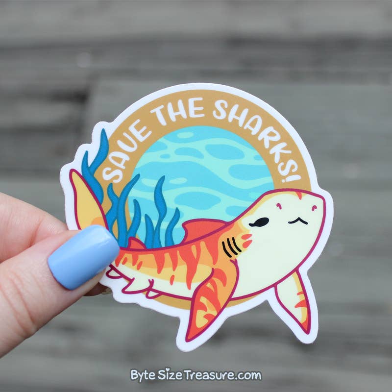 Tiger Shark Vinyl Sticker