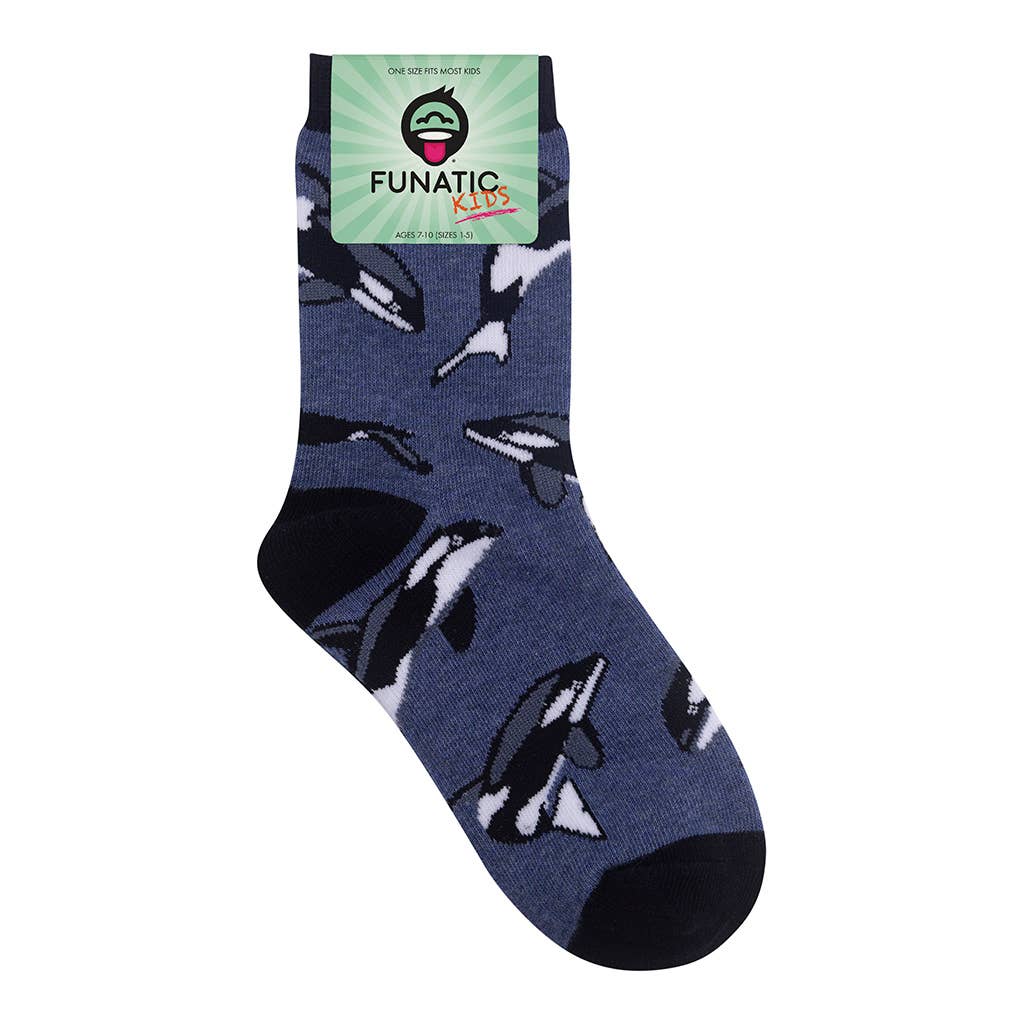Orca/Killer Whale Kids 7-10Yrs Socks