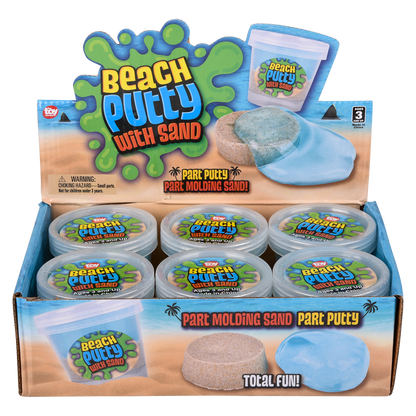 (T) 3" BEACH PUTTY 6PC DISPLAY