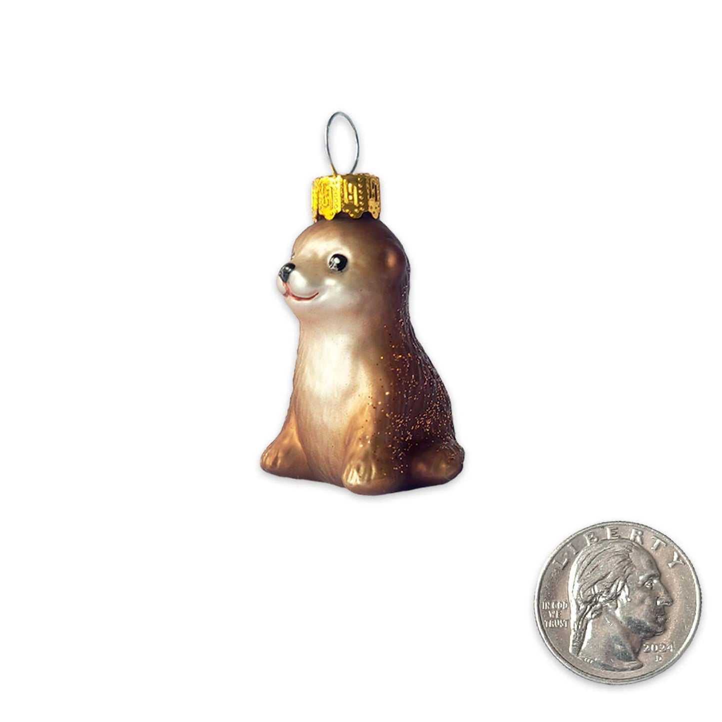 Mini Sea Lion Glass Ornament