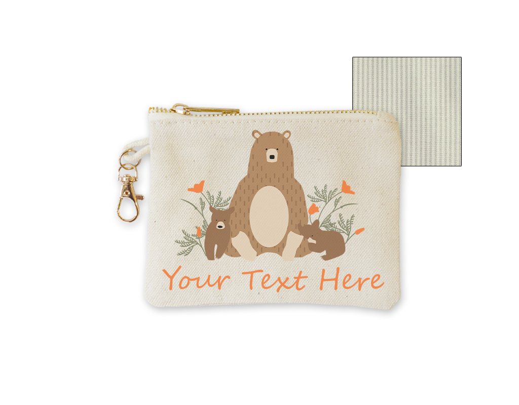 Customizable Coin Purse with clasp