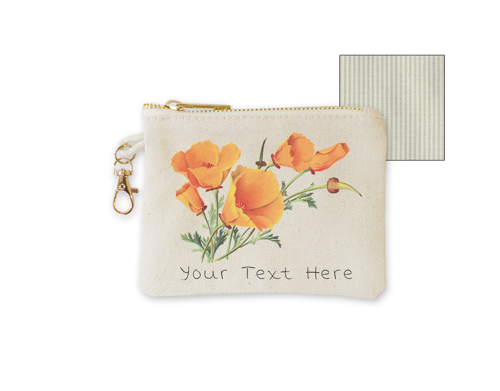 Customizable Coin Purse with clasp