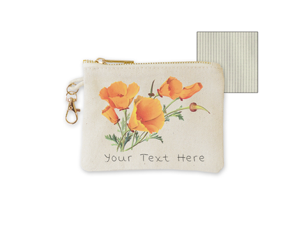 Customizable Coin Purse with clasp