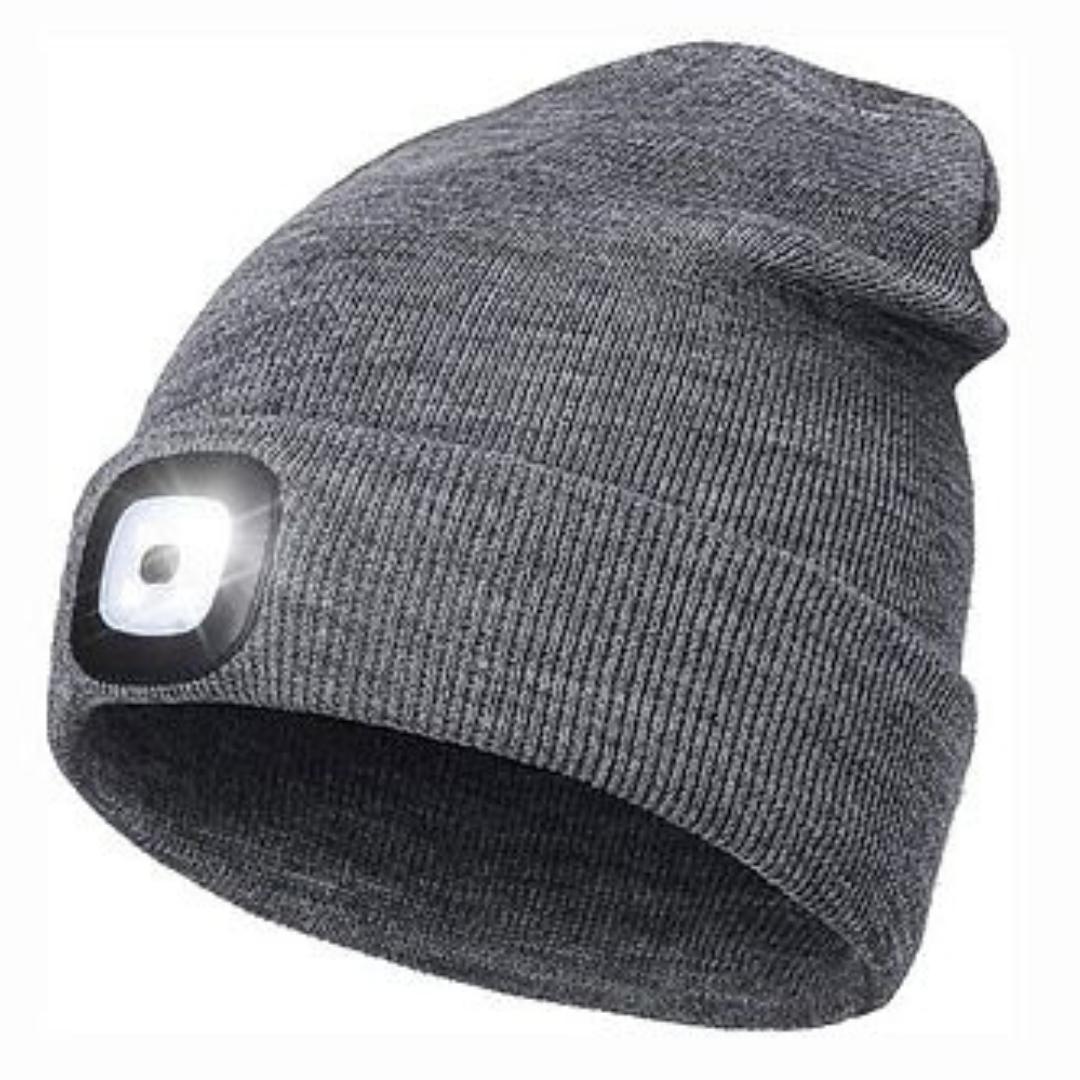 Grey LED Beanie