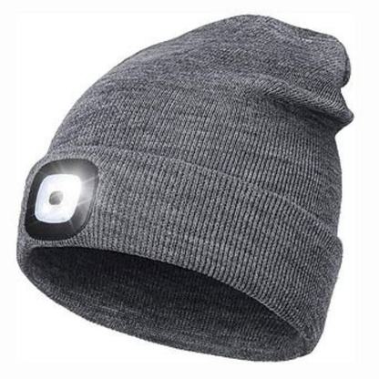 Grey LED Beanie