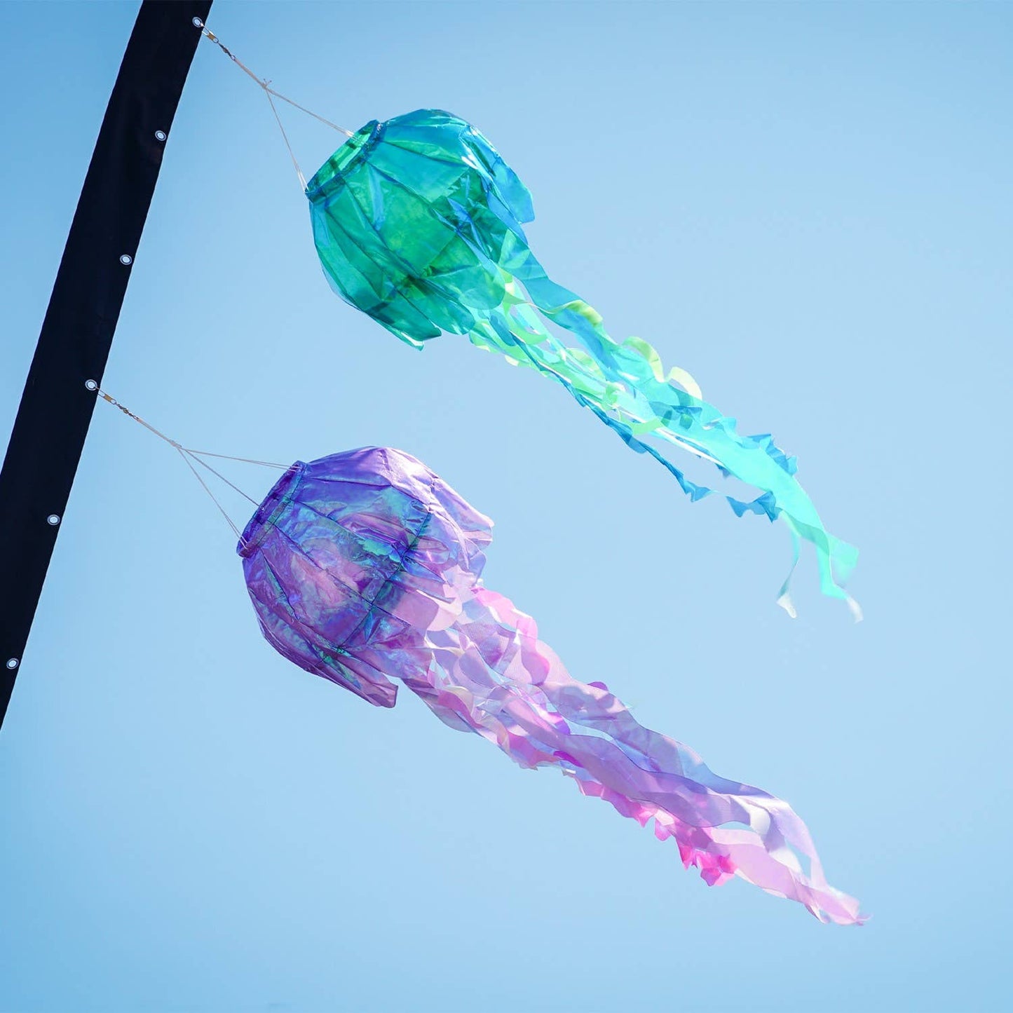 40-inch Purple Iridescent Jellyfish 3D Windsock