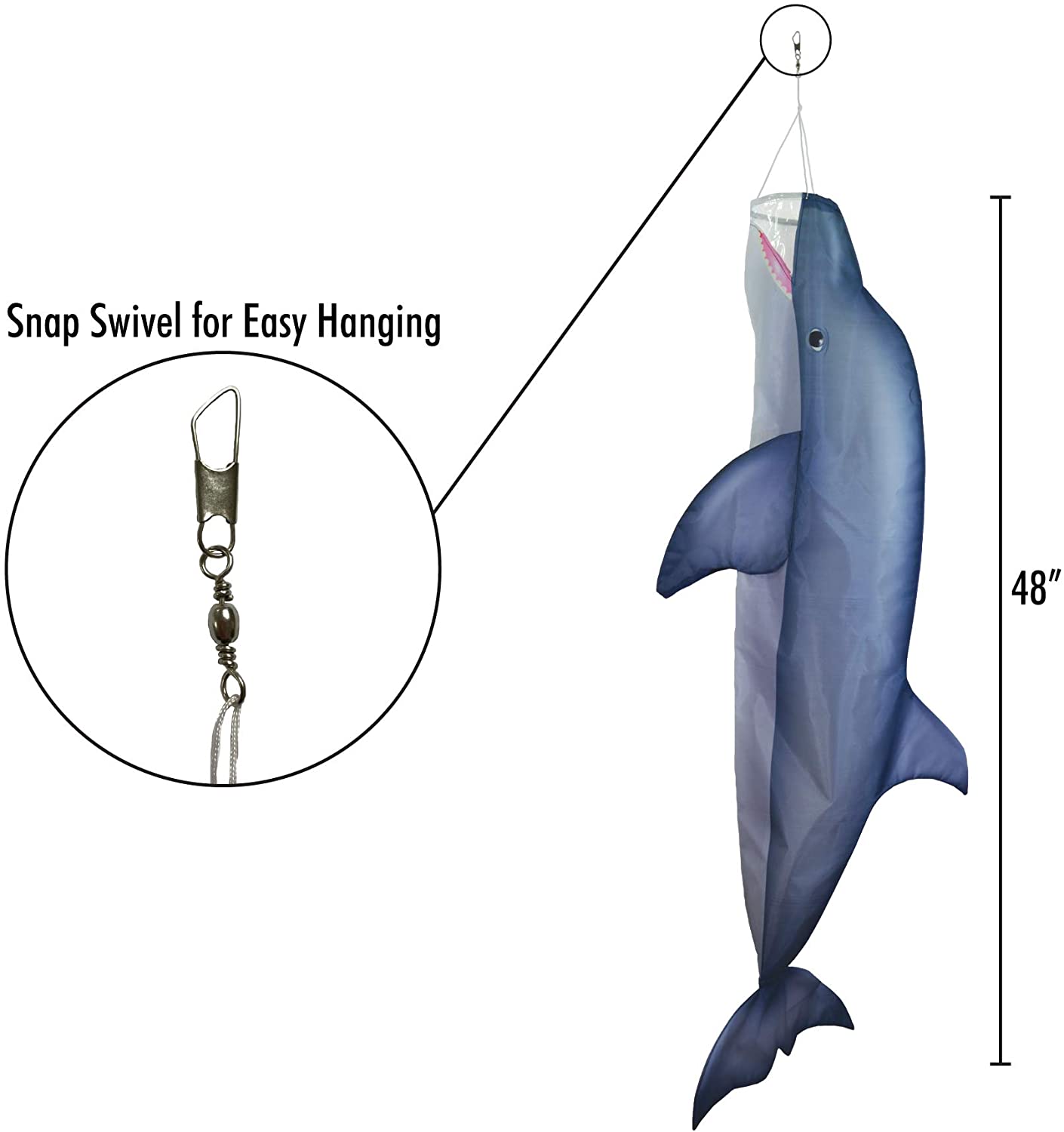 Dolphin 48" Fish Windsock