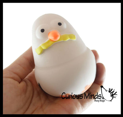 1 Seagull Squishy Squeeze Stress Ball Soft Doh Filling - Lik