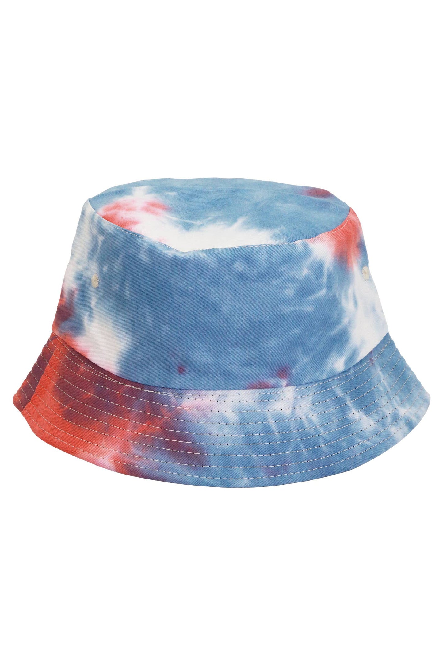 Kids Tie Dye Acid Wash Black Bottom Bucket Hat