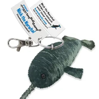 Nick the Narwhal String Doll Keychain