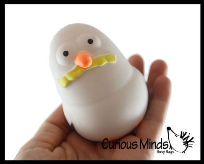 1 Seagull Squishy Squeeze Stress Ball Soft Doh Filling - Lik