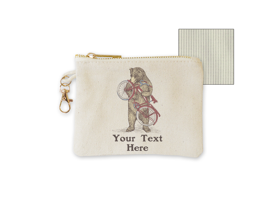 Customizable Coin Purse with clasp