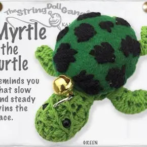 Myrtle the Turtle String Doll Keychain