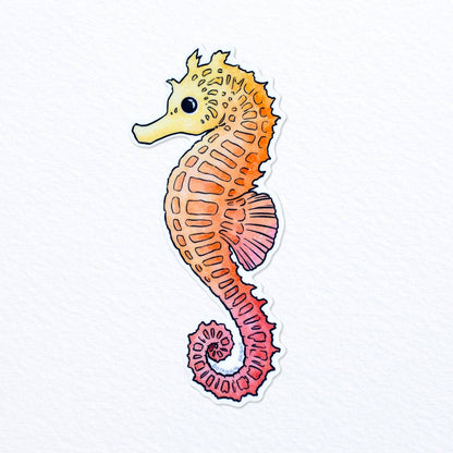 Seahorse Waterproof Vinyl Sticker