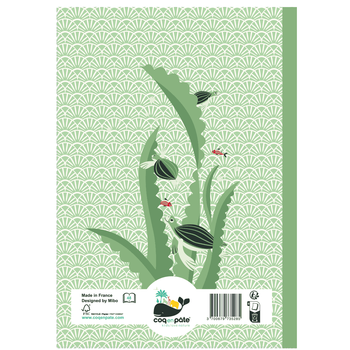 Leatherback Turtle recycled paper A5 Notebook recycled paper