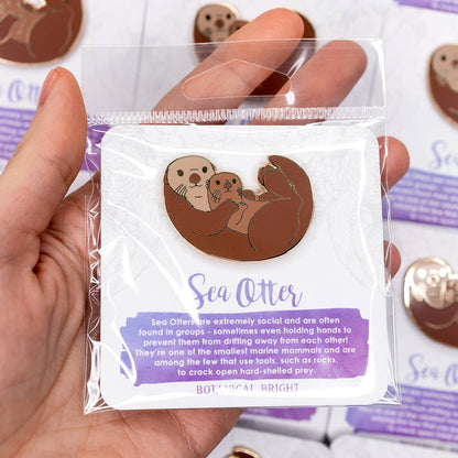 Sea Otter Enamel Pin