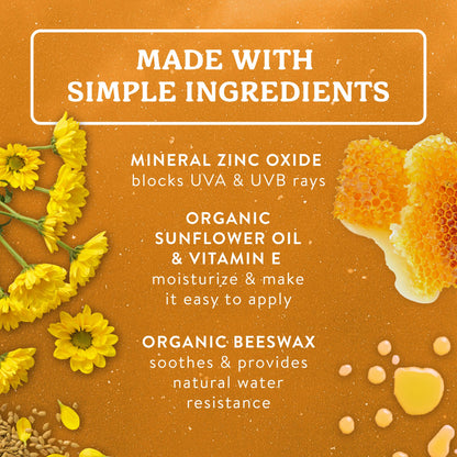Kids Mineral Sunscreen Face Stick SPF 35 - 12ct Display