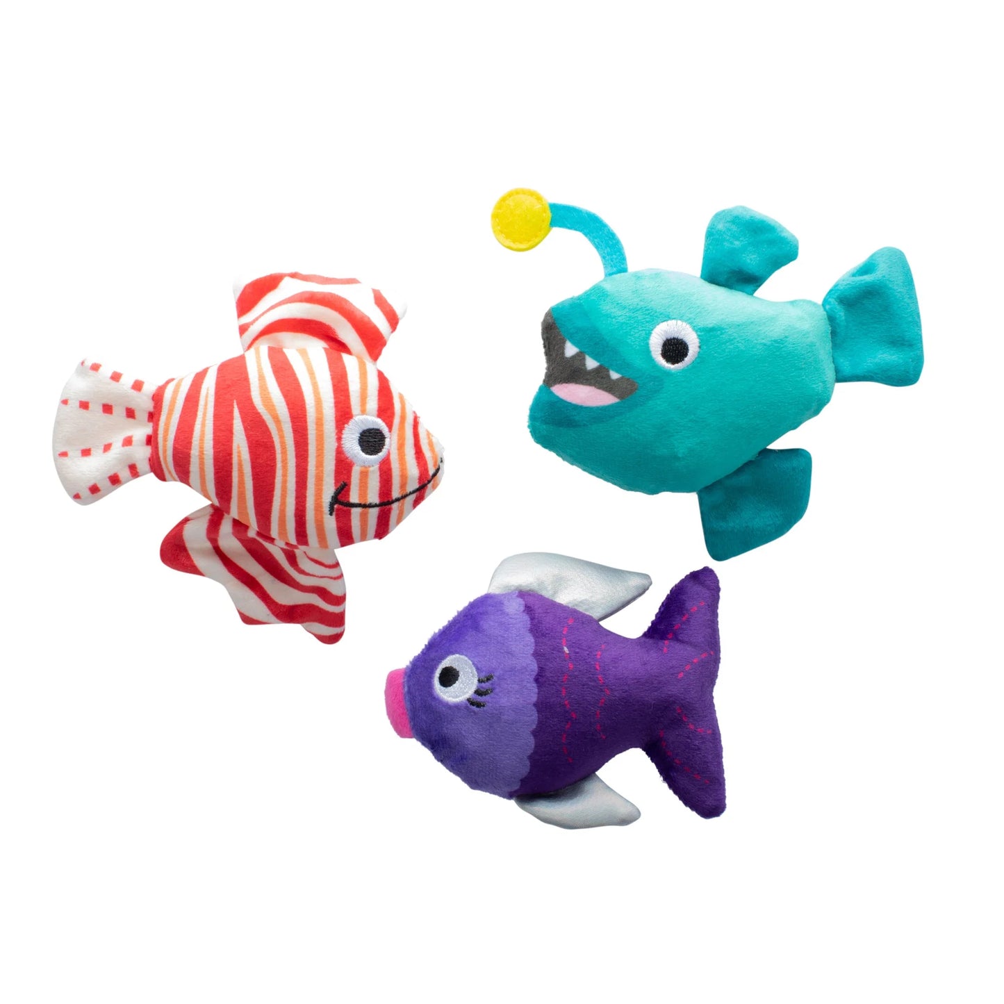 Any Fin Is Possible 3pc Mini Plush Dog Toy Set