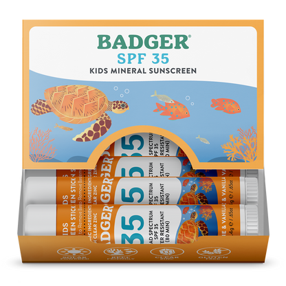 Kids Mineral Sunscreen Face Stick SPF 35 - 12ct Display