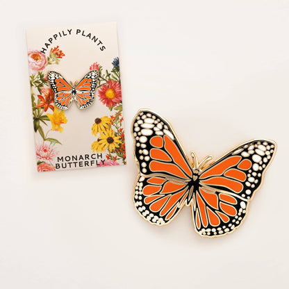 Monarch Butterfly Lapel Pin, Garden & Entomology Gifts