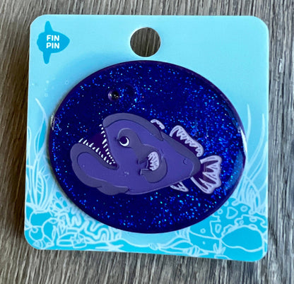 Anglerfish light up pin