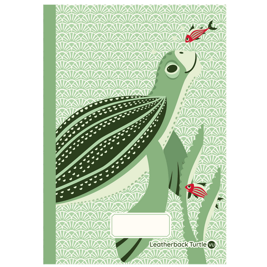 Leatherback Turtle recycled paper A5 Notebook recycled paper