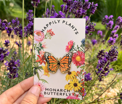 Monarch Butterfly Lapel Pin, Garden & Entomology Gifts