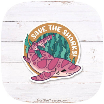 Leopard Shark Vinyl Sticker
