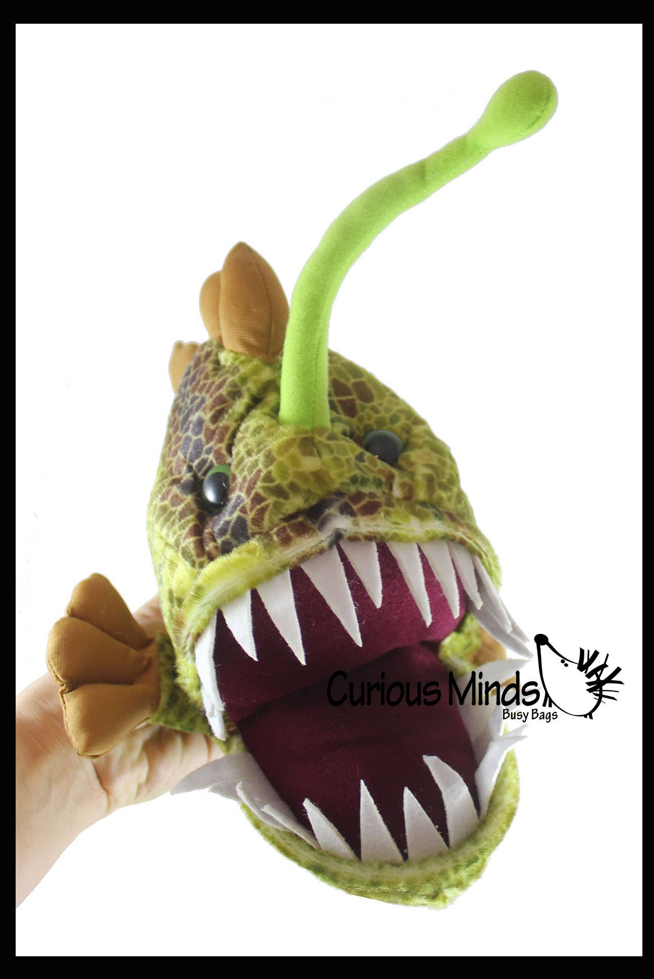 1 Plush Anglerfish Stuffed Animal Toy - Plushie Stuffie Ocea